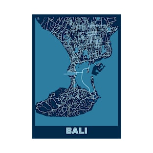 Bali - Indonesia Peace City Map T-Shirt