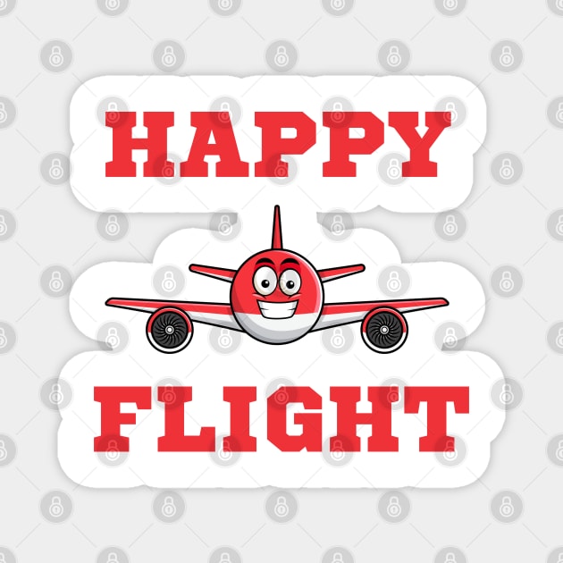 Happy Flight Magnet by Litehouse Tees