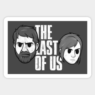 The Last of Us (PT. I) - Ellie and Joel cartoon/comic ver. (with TLOU  logo) Sticker for Sale by ShapedCube