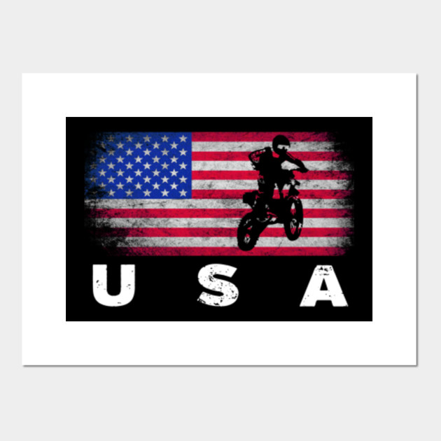 american flag dirt bike gloves