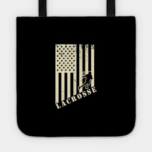 Lacrosse Usa American Flag Tote