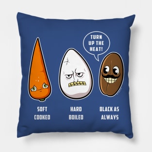 Carrot, Egg & Coffee Bean Pillow