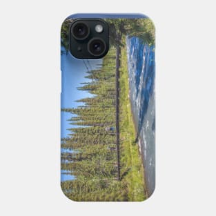 USA. Alaska. Denali National Park. Landscape with Bridge. Phone Case