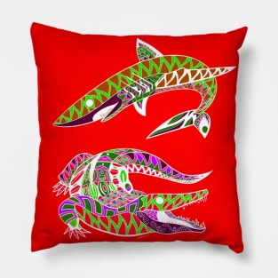 the red hunters in animal wildlife Pillow