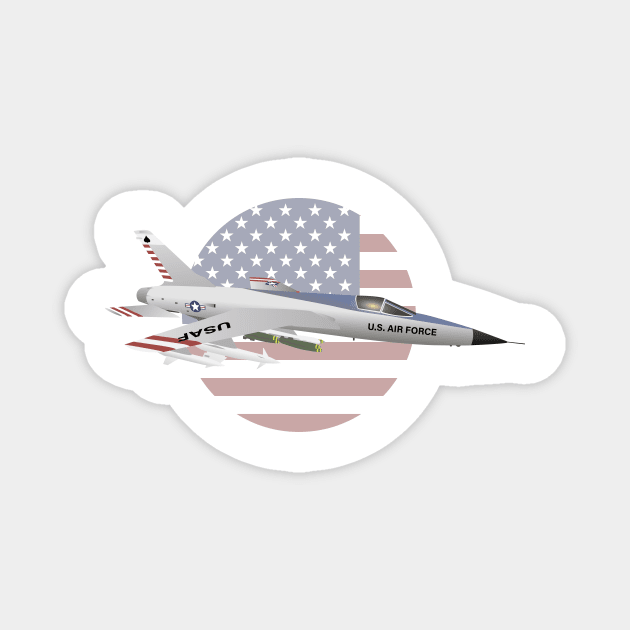 F-105 Thunderchief Military Airplane Magnet by NorseTech