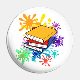 Book on color splash Pin