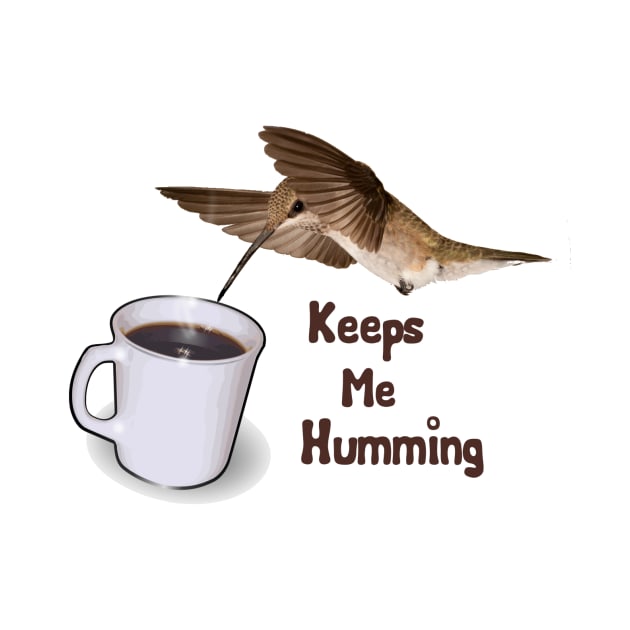 Funny Coffee Hummingbird Quote by julyperson