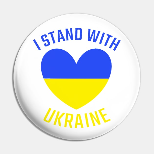 Flag of Ukraine on a Heart / I Stand With Ukraine! / Ukrainian Patriot Pin by Vladimir Zevenckih