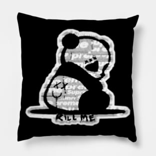 BAD AMY ''KXLL ME'' (GRAY SUPREME) Pillow