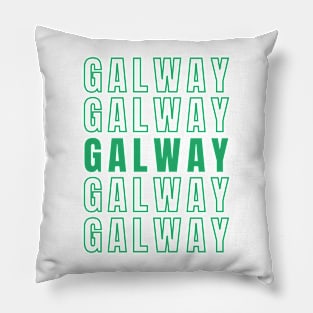 Galway- Irish Theme Design for St Patrick's Day 2024 Pillow