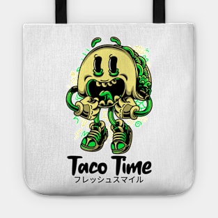 Taco Time Face Fun Food Tote