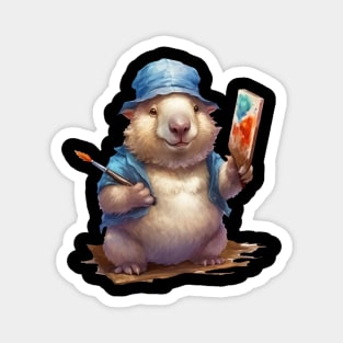 Wombat Painter! Magnet