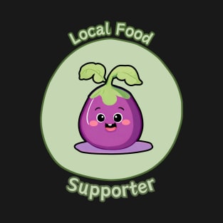 Local Food Supporter - Eggplant T-Shirt