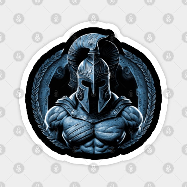 Black and grey Spartan tattoo, inspired by 300.