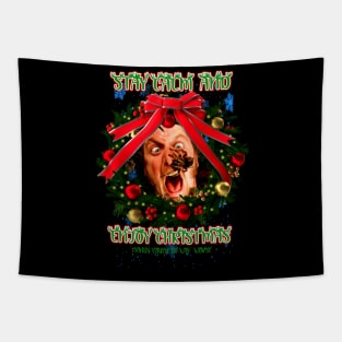 Stay Calm And Enjoy Christmas Tapestry