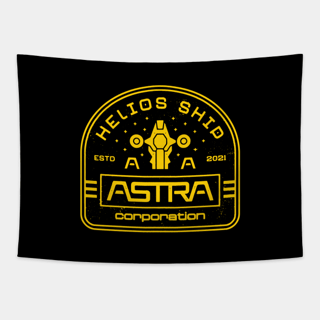 Astra Helios Ship Emblem Tapestry by Lagelantee