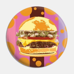 Cheese Burger - Zine Culture Pin