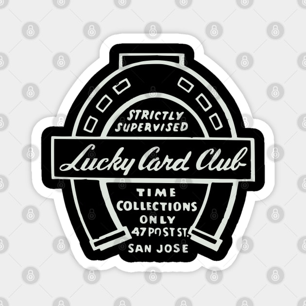Lucky Card Club Magnet by Yeaha