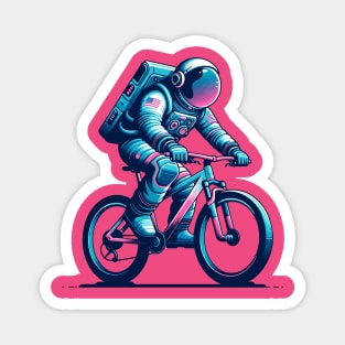 Astronaut riding a bike Magnet
