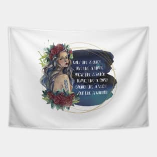 Queen Hippie Sailor Gypsy Witch & Warrior Tapestry