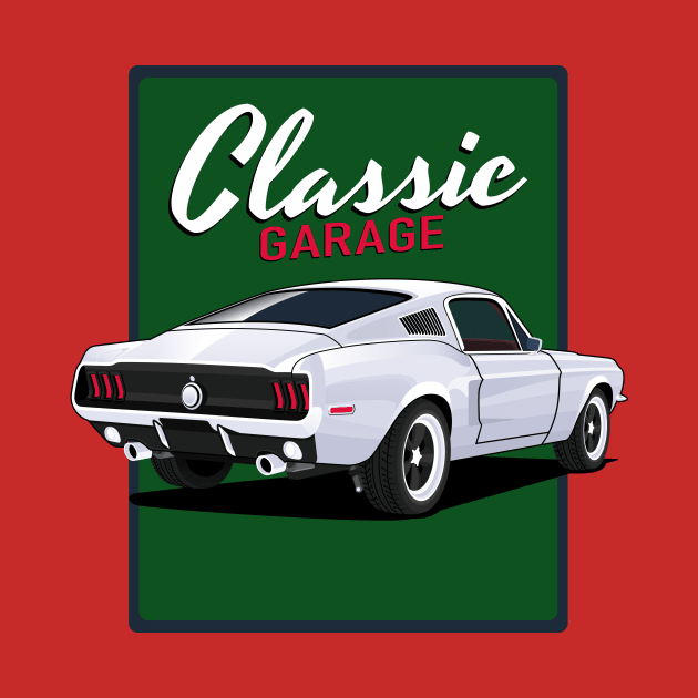 mustang 1967 classic garage by masjestudio