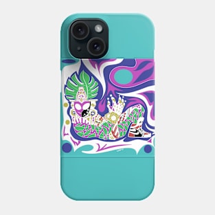 chak mool in sneakers balance shoes in ecopop mayan wallpaper Phone Case