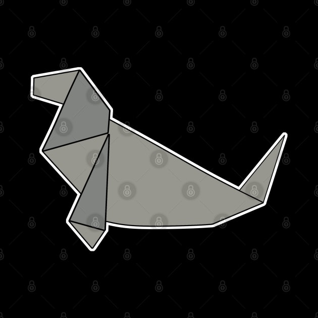 Seal Sealion Origami Sticker Style Design by aaallsmiles