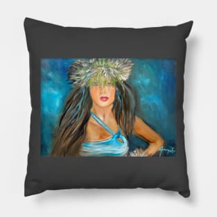 Merrie Monarch Hula Girl 13 Pillow