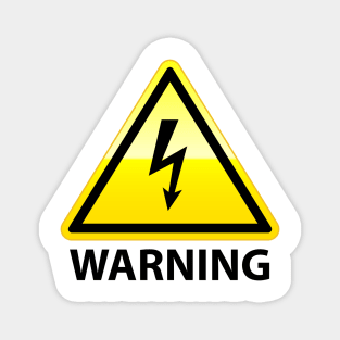 High Voltage Warning Sign Graphic Magnet