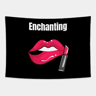 Enchanting lips, totes, mugs, masks, laptop covers, phone cases, hoodies, stickers pins, Tapestry