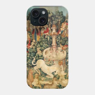 UNICORN IS FOUND Fountain,Other Animals,Green Floral Phone Case