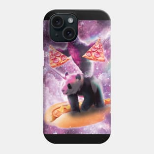 Space Pizza Sloth On Panda Unicorn On Hotdog Phone Case