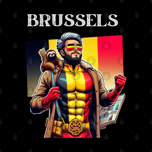 Brussels 90s Comic Book Super Hero Belgian by Woodpile