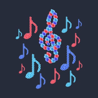 Music notes from roses T-Shirt