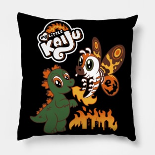 My Little Kaiju - Creepy Cute Cartoon - Japanese Kawaii Monsters Pillow