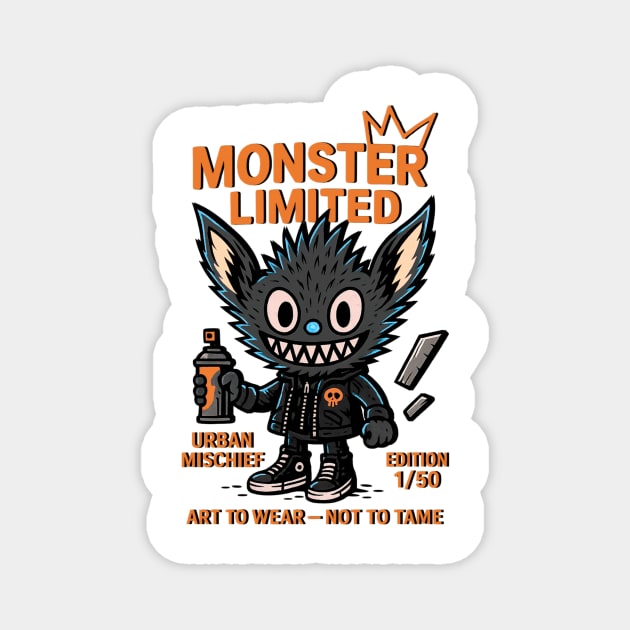 Monster Limited Edition Urban Mischief Funky Style Magnet by Art2Wear