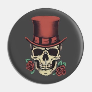 Skullz n' Roses Pin