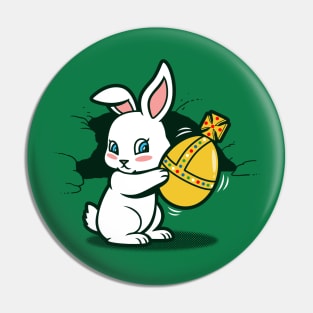 Cute Kawaii Killer Rabbit Easter Bunny Cartoon Pin