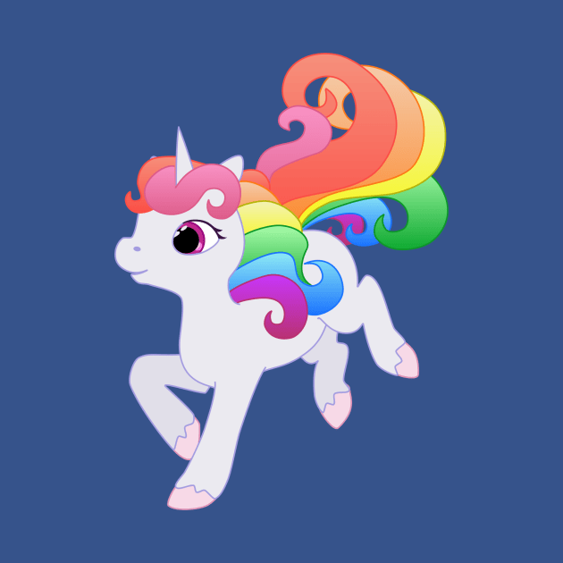 Rainbow Baby Unicorn by LyddieDoodles