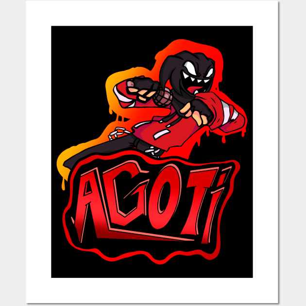 Friday Night Funkin agoti best character fnf' Sticker