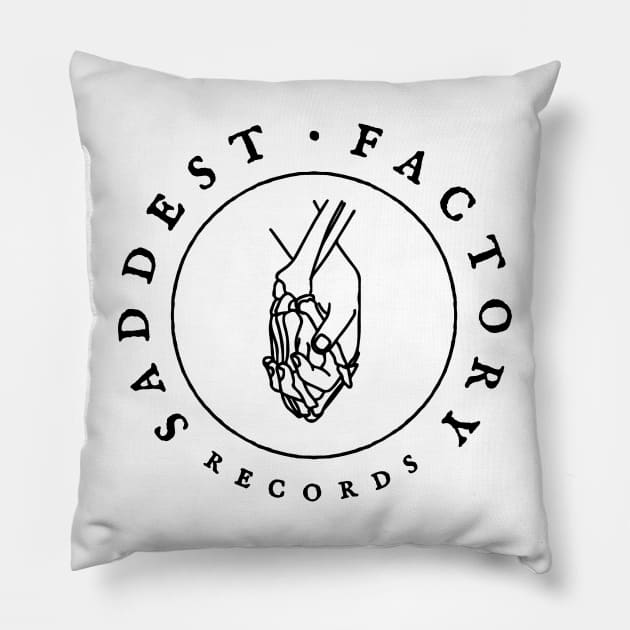 Saddest Factory Records - Light Pillow by JosephSheltonArt