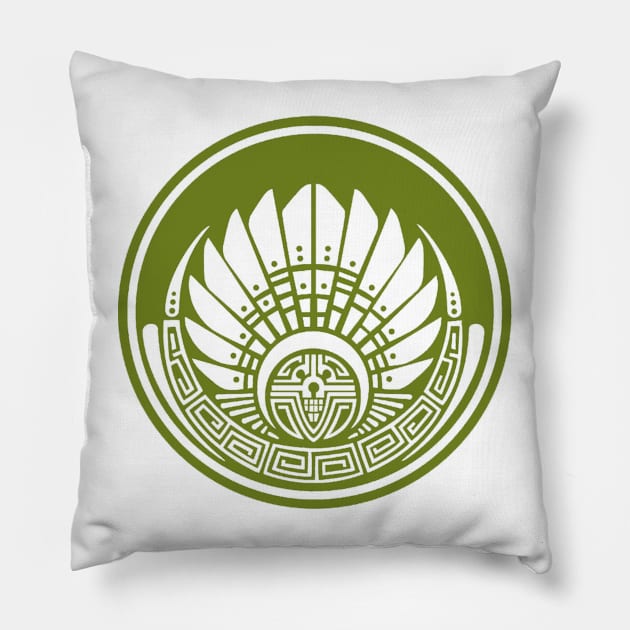 Ancient Maya Civilization Symbol Pillow by Flash Exit Art.