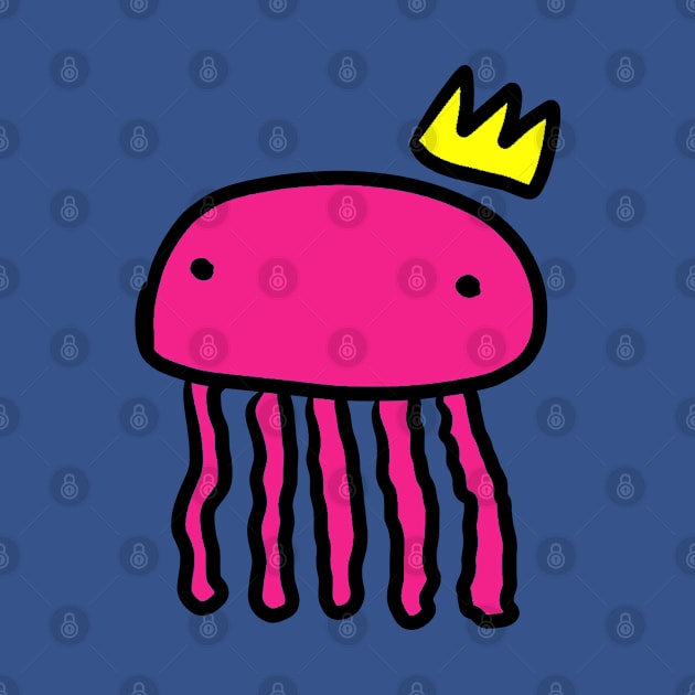 Simplistic Jellyfish Crown Doodle by Seadoodle