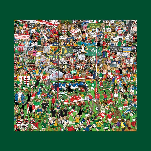 Rugby Mishmash by roundheadillustration