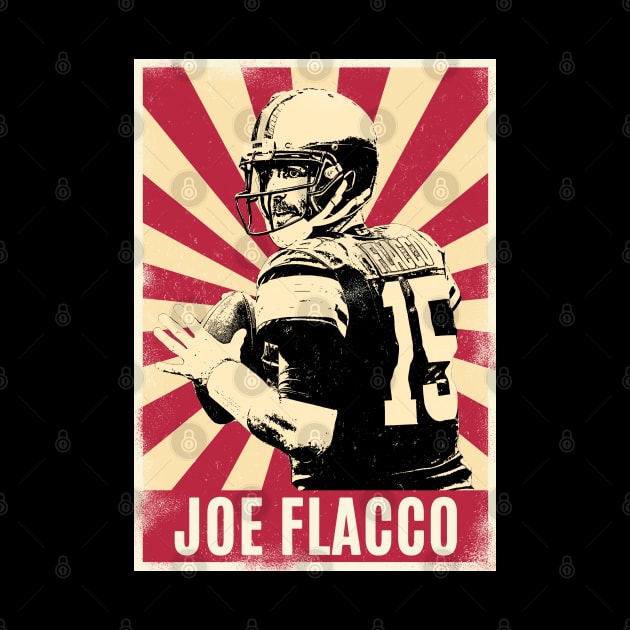 Retro Vintage Joe Flacco 80s by Play And Create