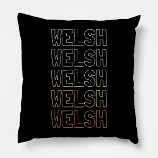 Welsh Name Pattern Pillow