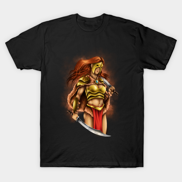 FANTASY FEMALE HERO - Fantasy Illustration - T-Shirt