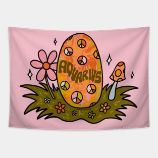 Aquarius Easter Egg Tapestry