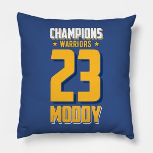 Warriorsss Basketball Champions 2023 Moody Edition Varsity T-Shirt Pillow