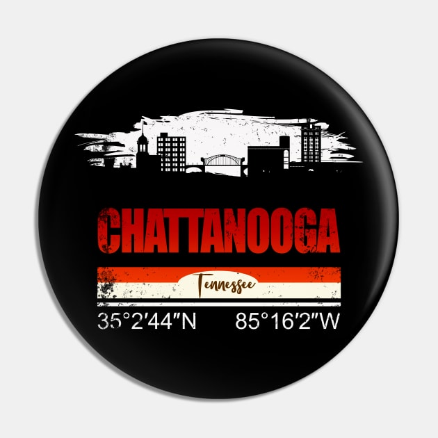 Chattanooga TN Gifts Pin by DimDom